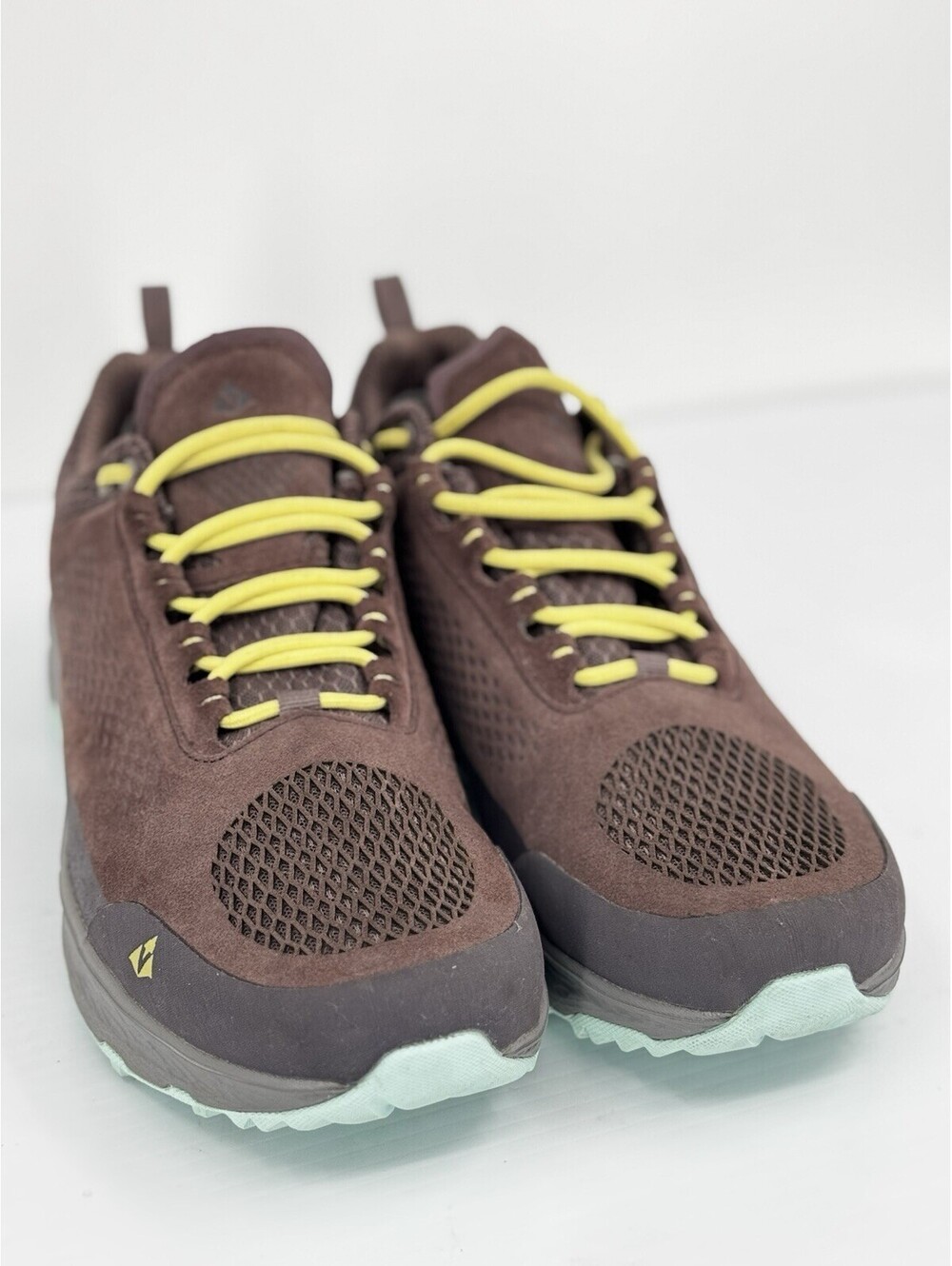 Vasque Women’s Trail Hiking Shoes Brown Yellow Vibram Megagrip Size 10 NWOB